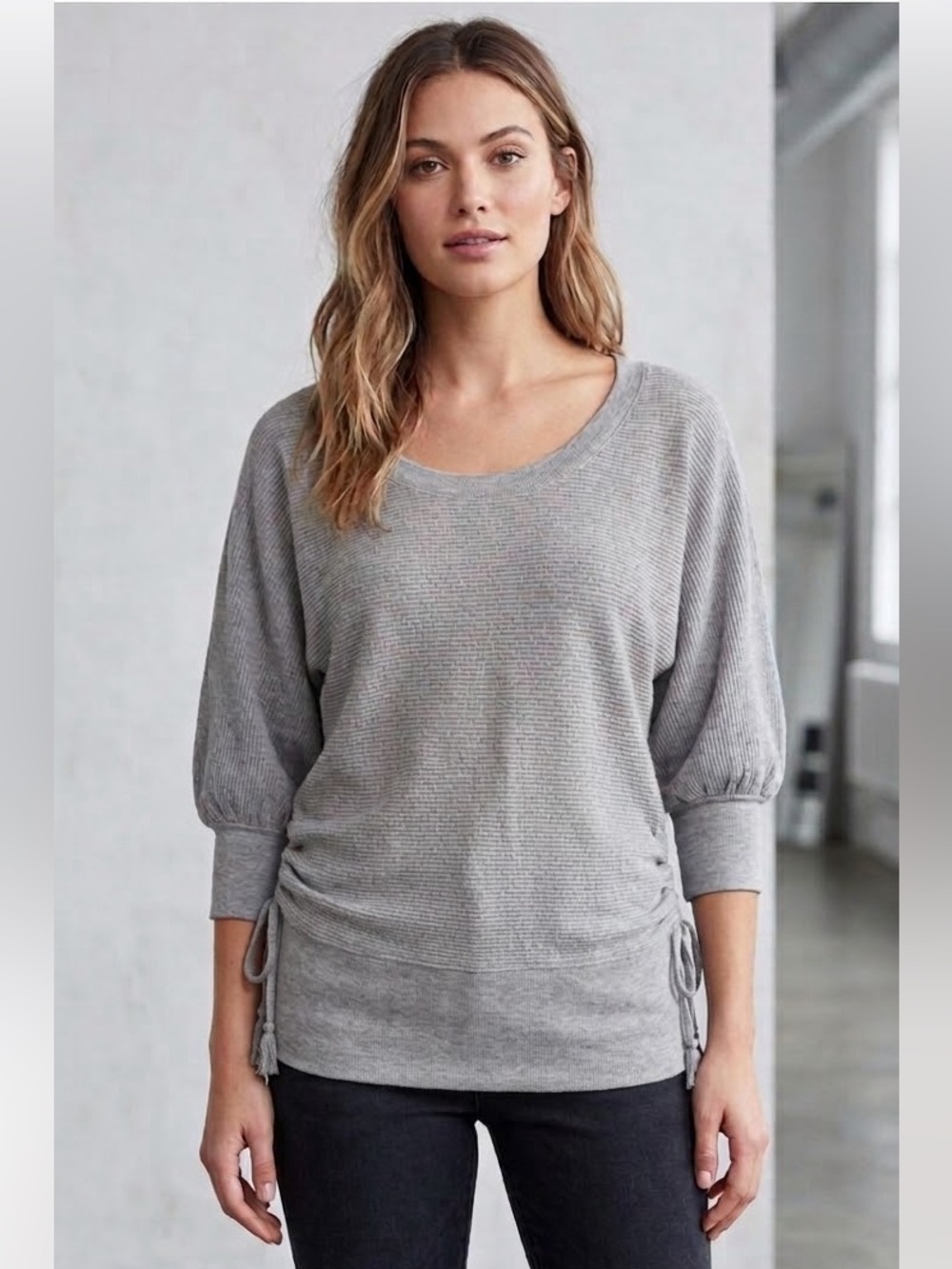 Gap boatneck sweater with side laces